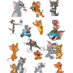 Tom and Jerry Stickers