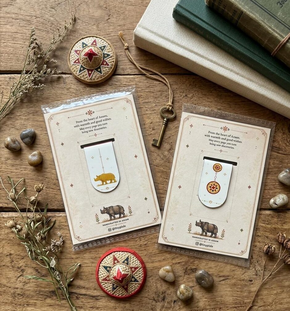 Assam Heritage Magnetic Bookmark